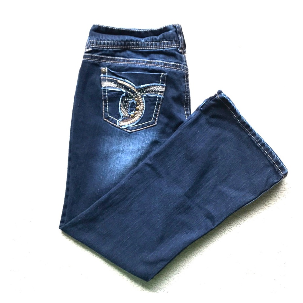 Wallflower Darkwash Boot Cut Jeans